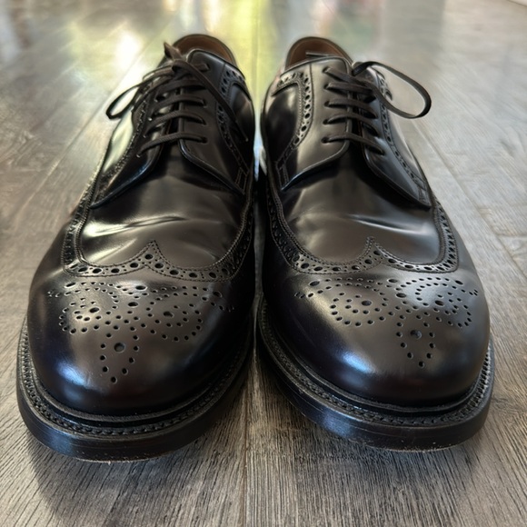 Brooks Brothers 10.5 Italy Oxford Wingtip EXCELLENT condition leather classic - Picture 2 of 10